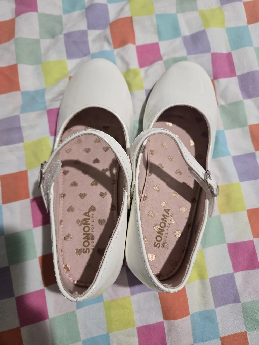 Sonoma White Patent Mary Jane Heels for Girls